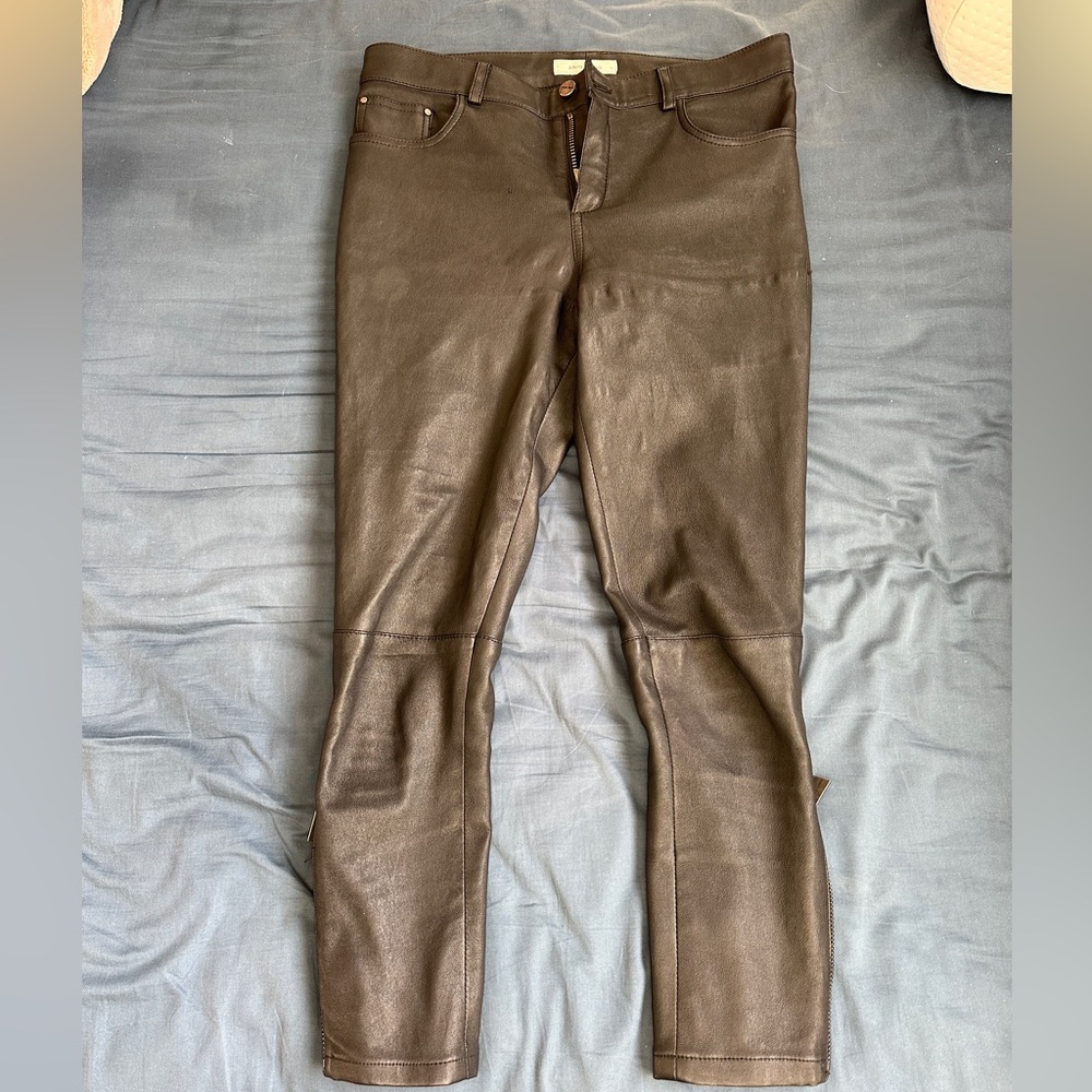 100% Lambs leather pants